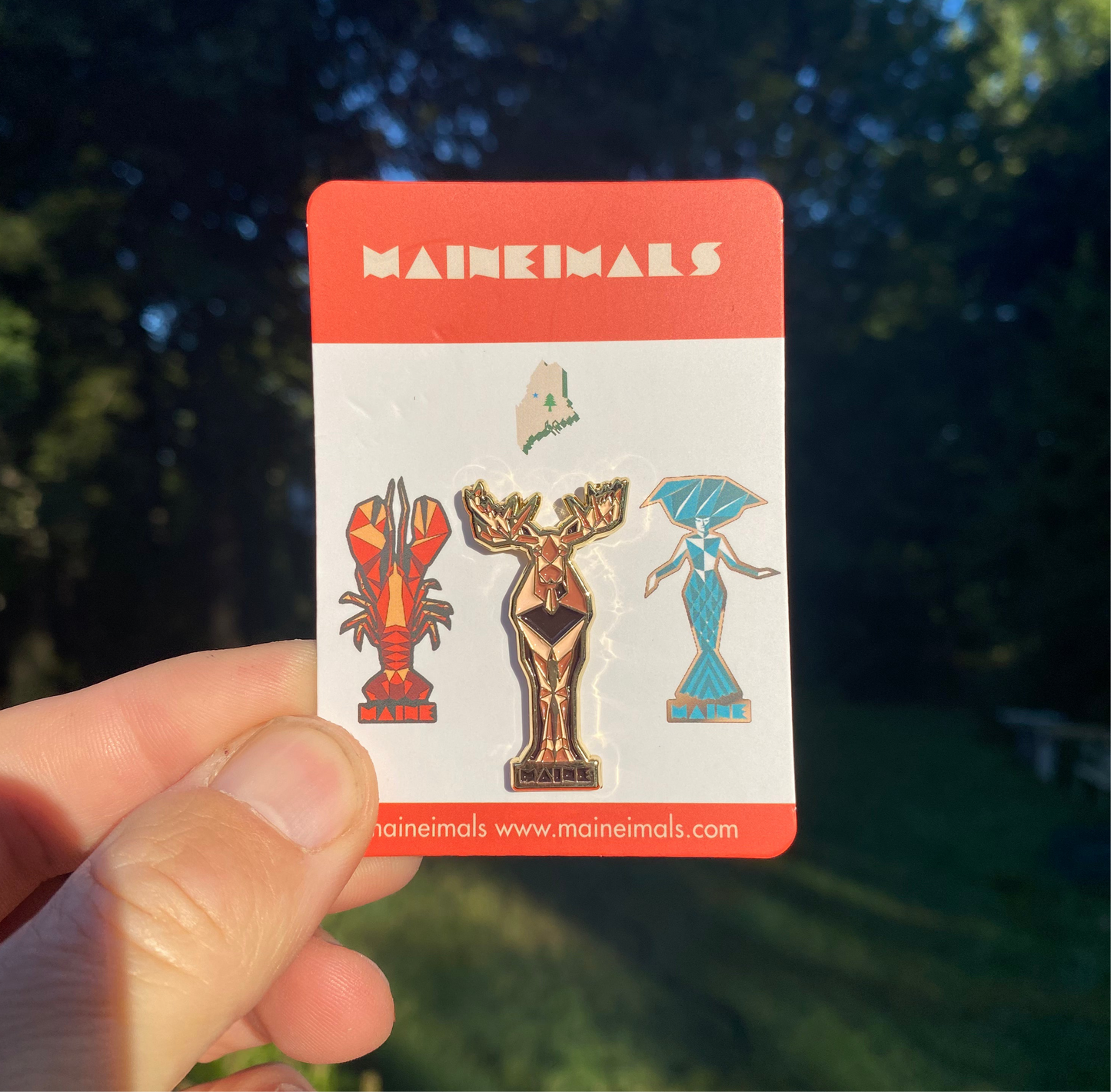 Maine Moose Enamel Pin