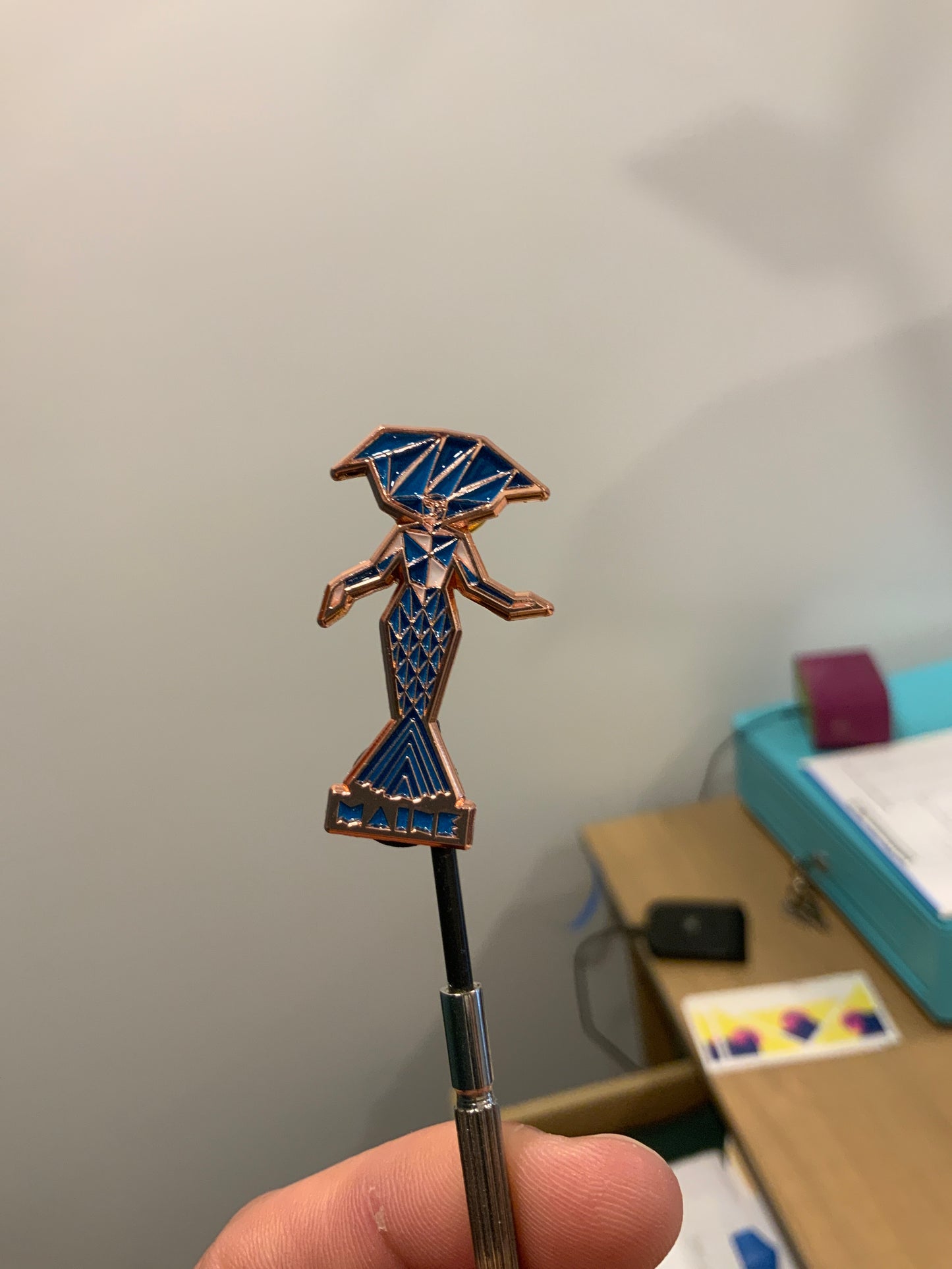 Maine Mermaid enamel pin