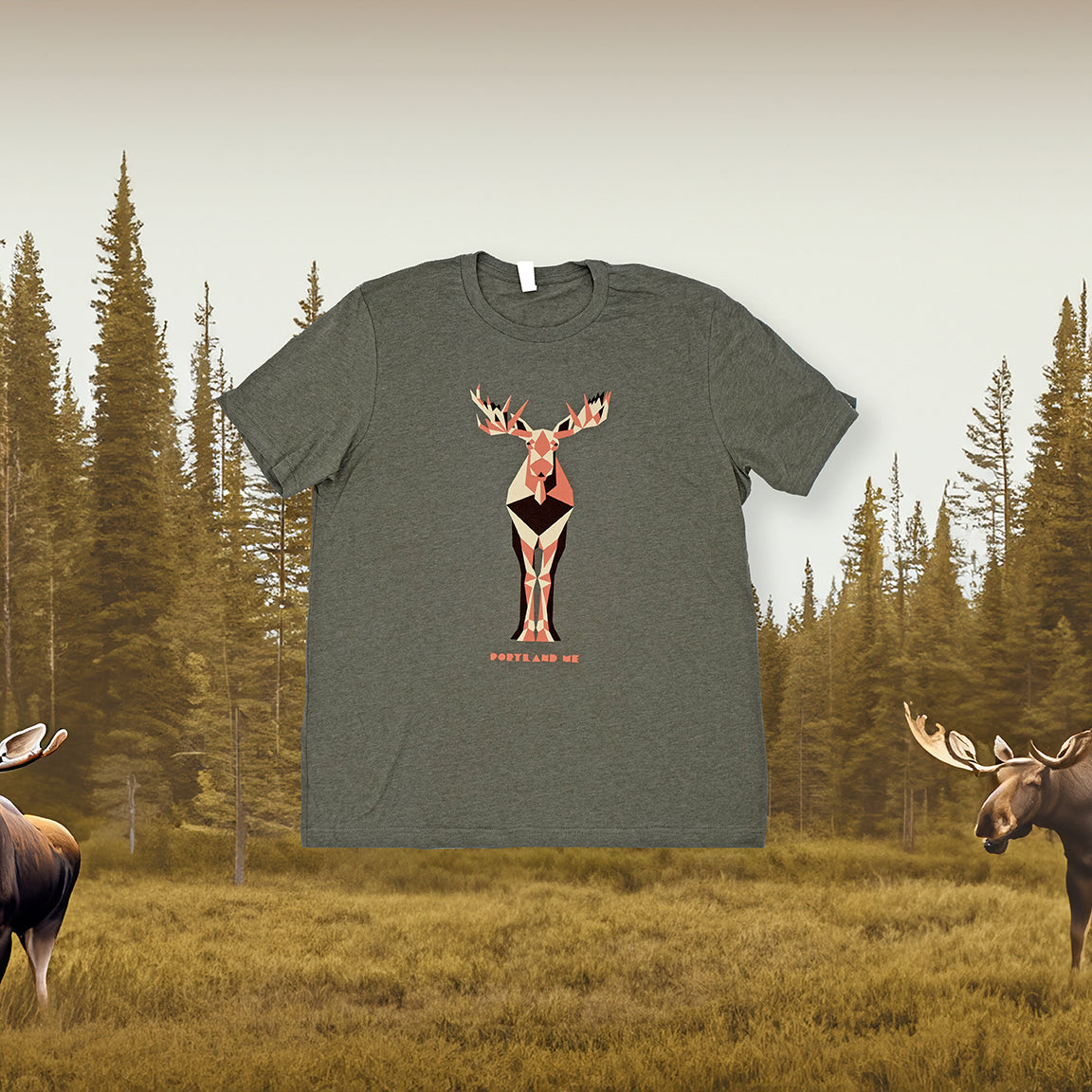 Portland Maine Moose Unisex Tee