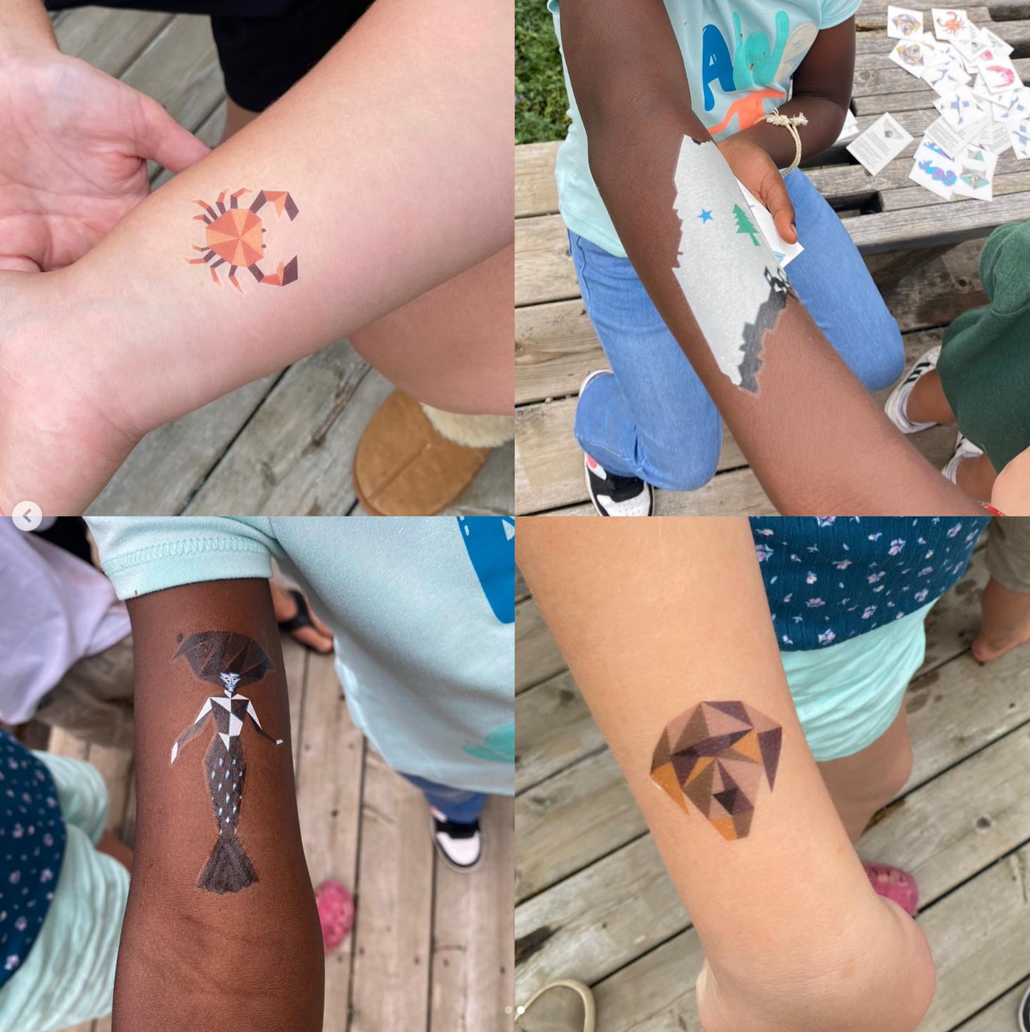 Maine Themed Temporary Tattoos
