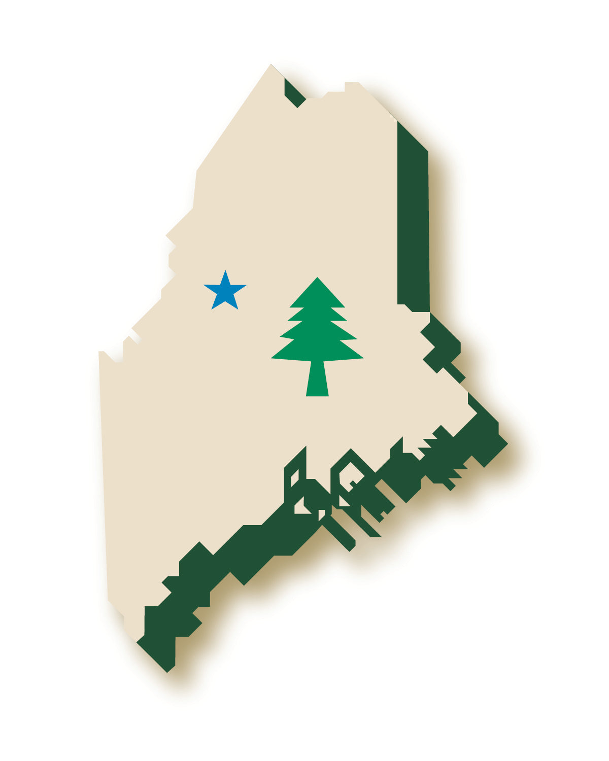 Maine Themed Temporary Tattoos