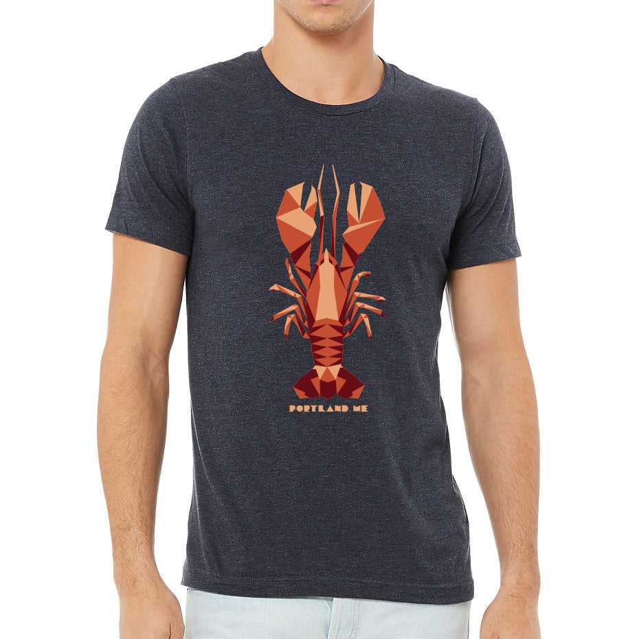 Heather Navy Lobster Maine Gift Souvenir Unisex Bella Canvas