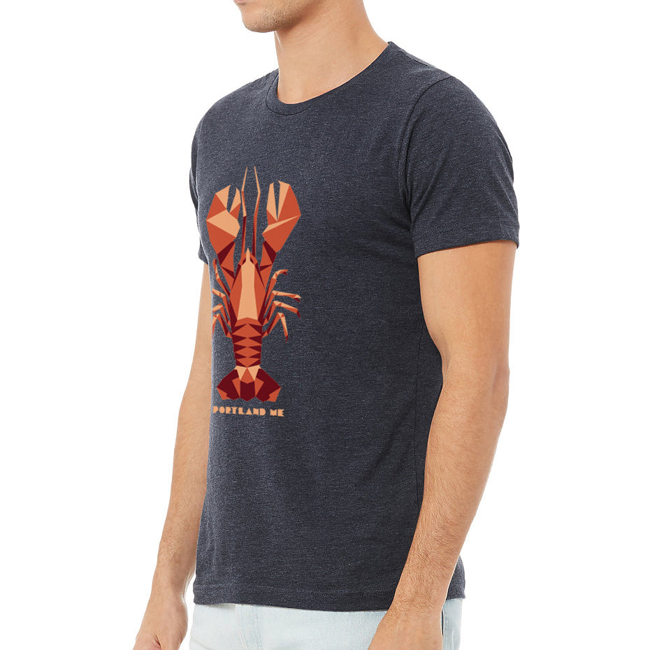 Heather Navy Lobster Maine Gift Souvenir Unisex Bella Canvas