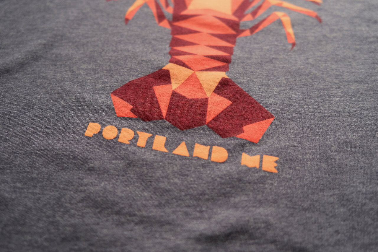 Heather Navy Lobster Maine Gift Souvenir Unisex Bella Canvas