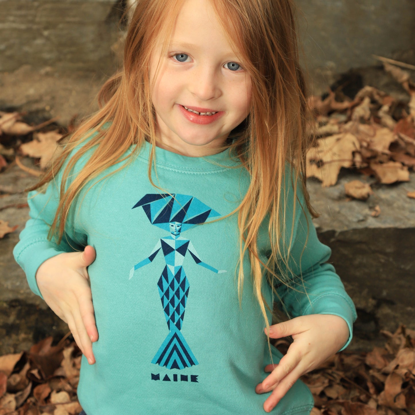 Maine Mermaid Childrens Sweatshirt