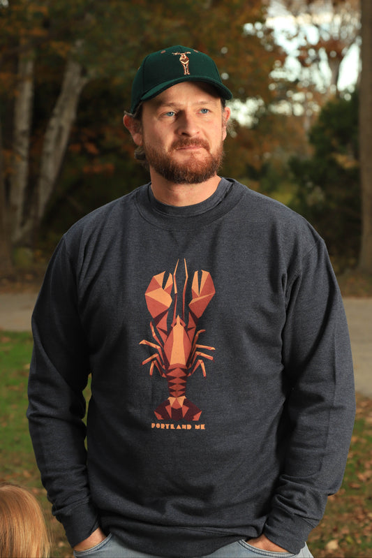 Portland Maine Lobster Crew Neck Lobster Sweatshirt