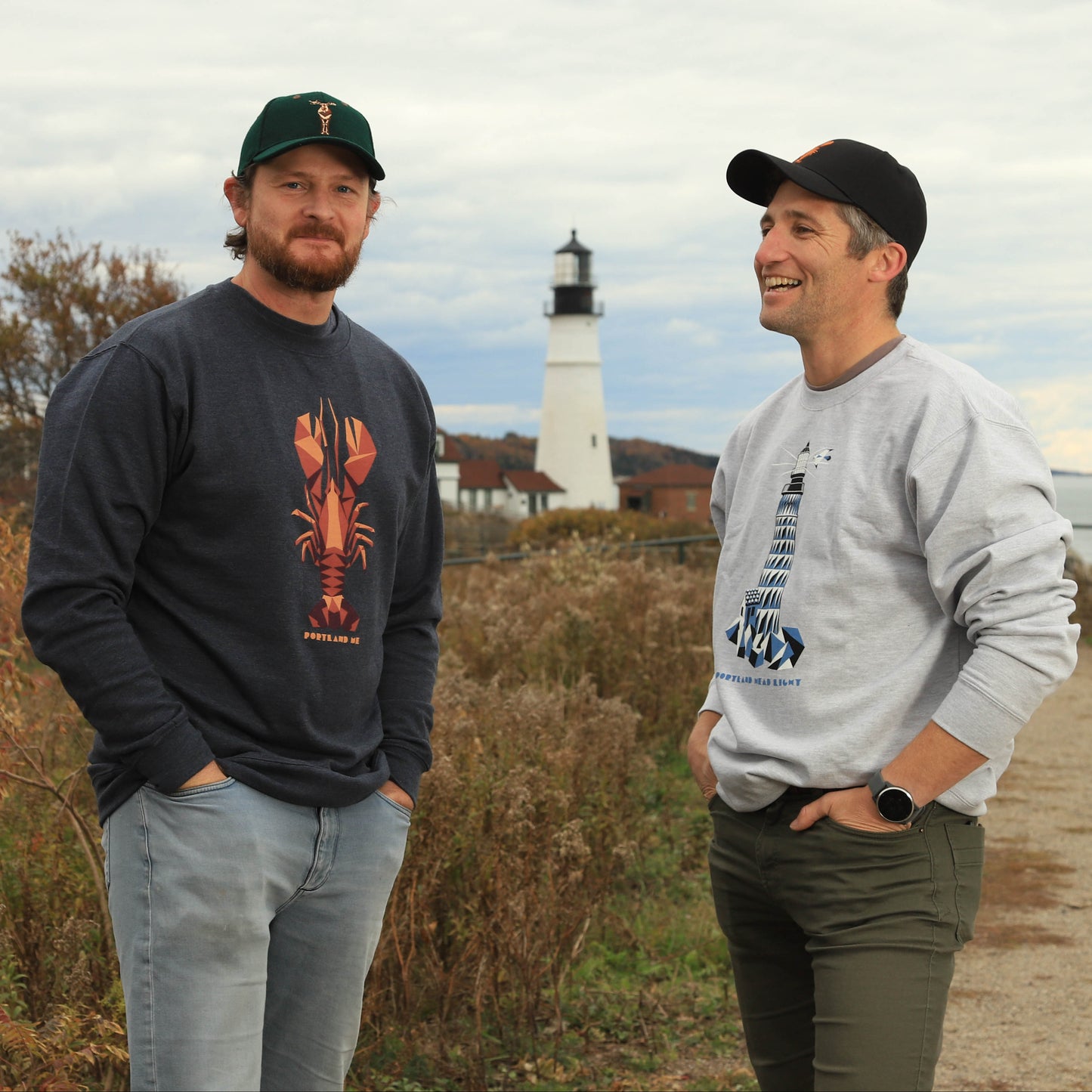 Portland Maine Lobster Crew Neck Lobster Sweatshirt