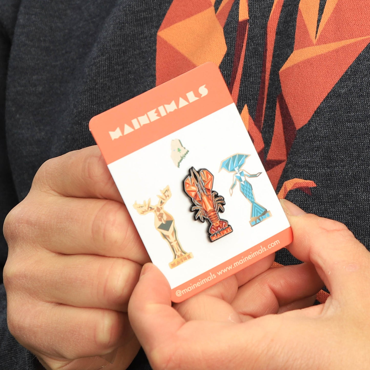 Maine Lobster Enamel Pin