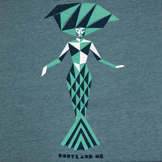 Emerald Mermaid Maine Gift Souvenir Unisex Bella and Canvas