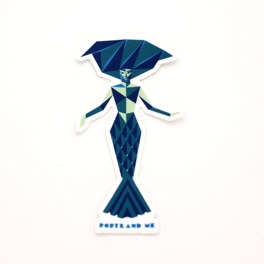 Maine Mermaid Sticker (3inch die cut)